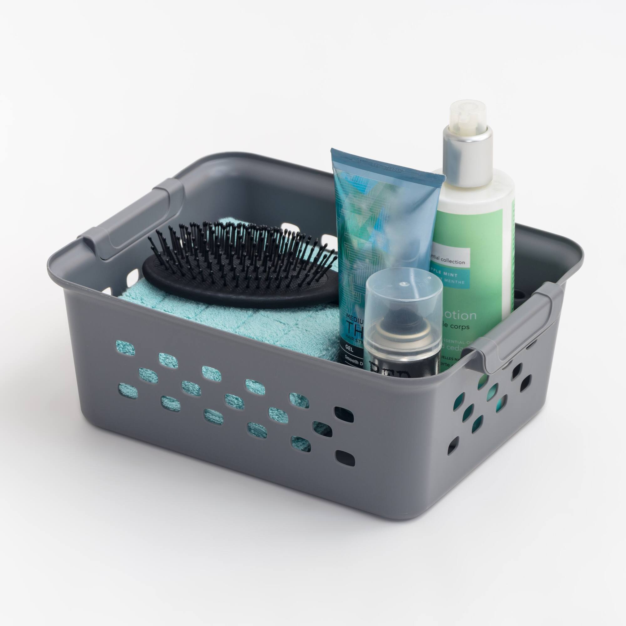IRIS Gray Small Organizer Storage Basket, 10ct.
